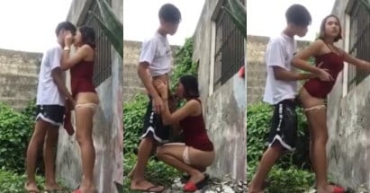 คลิปหลุดนร.พากันมาเย็ดในป่า