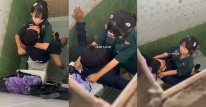 คลิปหลุดนร.เย็ดกันในห้องน้ำ เพื่อนแอบถ่ายเอาไปปล่อย
