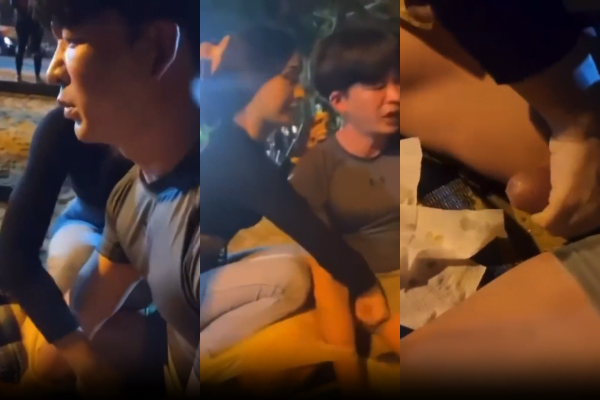 คลิปหลุดที่เป็นข่าวหลุดชวนหนุ่มชักว่าวควยน้ำแตกริมหาด