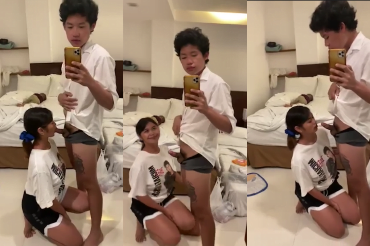 คลิปหลุดนักเรียนม.ต้น หลุดนักเรียนสาวอมให้แฟนหนุ่มรุ่นพี่โครตเด็ดอมไปยิ้มไป