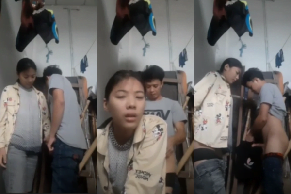 คลิปหลุดนักเรียนแอบมาเย็ดกันตั้้งกล้องแอบมาเย็ดกันห้องเก็บของ