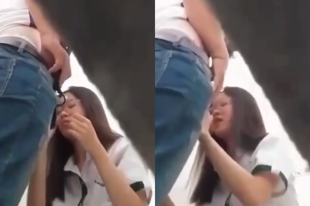 คลิปหลุดนักเรียนแอบมาเสียวอมควยน้ำแตกคาห้องน้ำโรงเรียน