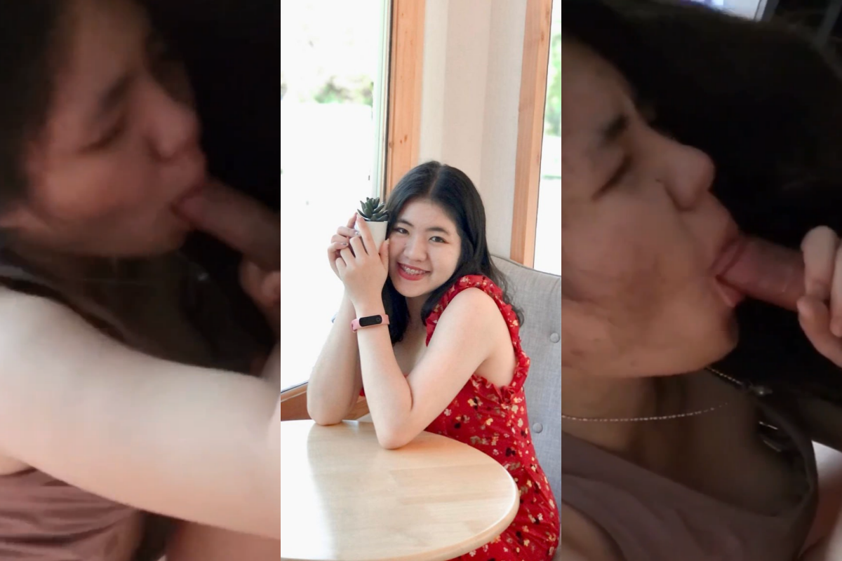 อมเด็ดน้ำแตกคาปากหลุดนักเรียนสาวสวยน่ารักขาวอวบ