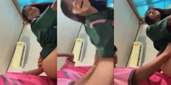 คลิปหลุดนักเรียนเย็ดกันคาชุดแตกในคาหีเสียวๆ